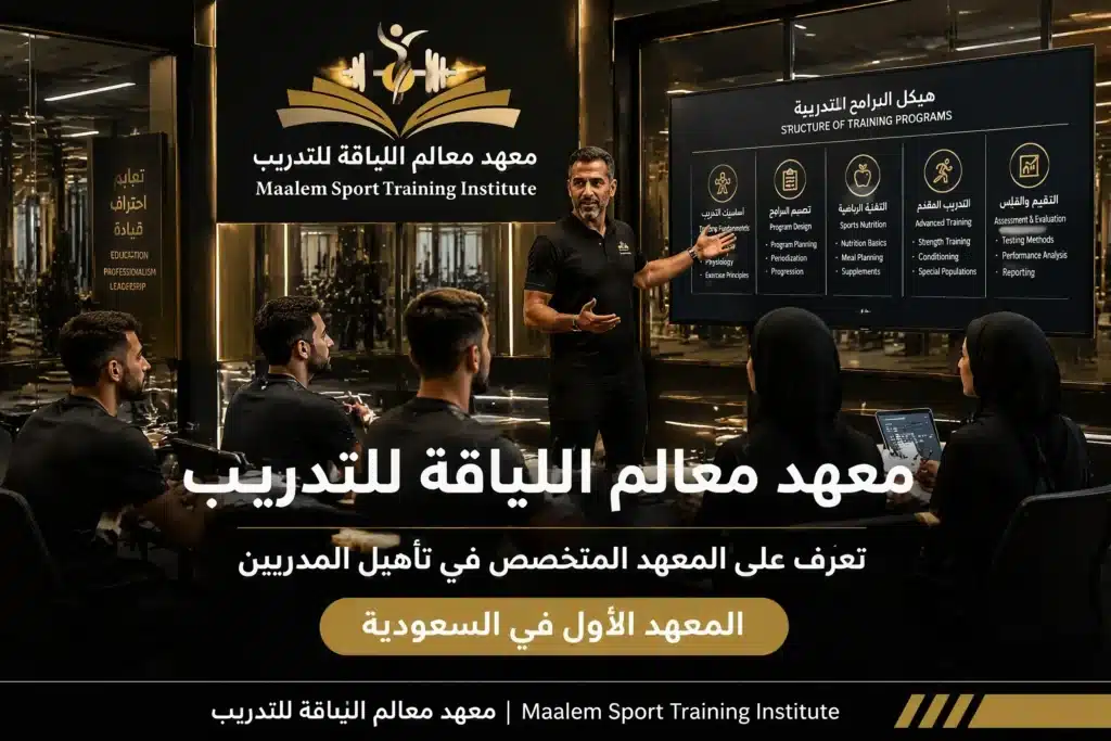 معهد معالم اللياقة للتدريب يقدم برامج تدريب رياضية متخصصة لتأهيل المدربين في السعودية